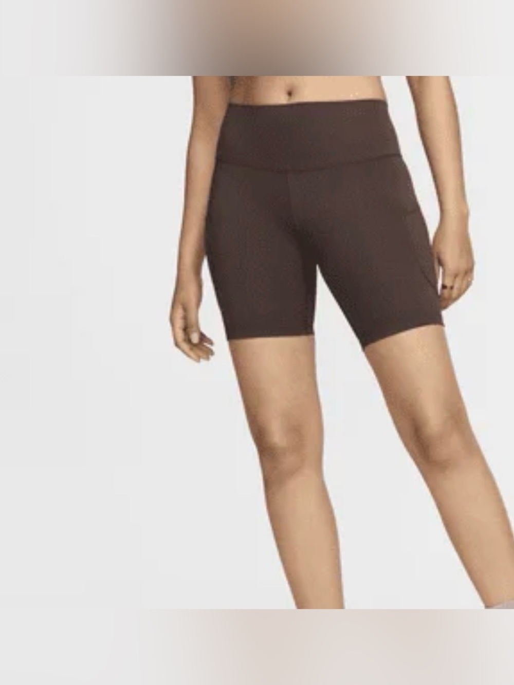 Nike dri fit Women’s High-Rise Brown Biker Shorts size XS
